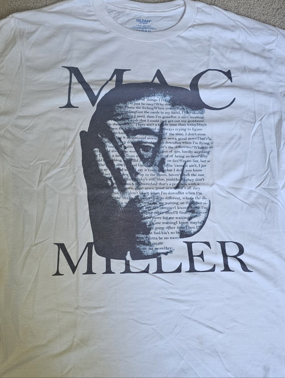 Mac Miller Custom Gildan White T Shirt